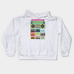 Cassette Music Classic Kids Hoodie